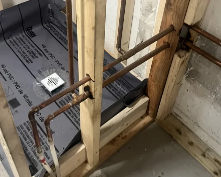 Shower rough-in plumbing by The Clog Father Plumbing in New Port Richey, FL