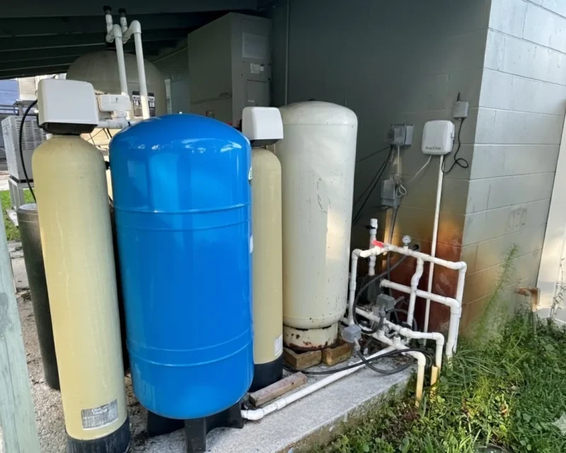 Whole-house water softener and filtration system installed by The Clog Father Plumbing in New Port Richey, FL